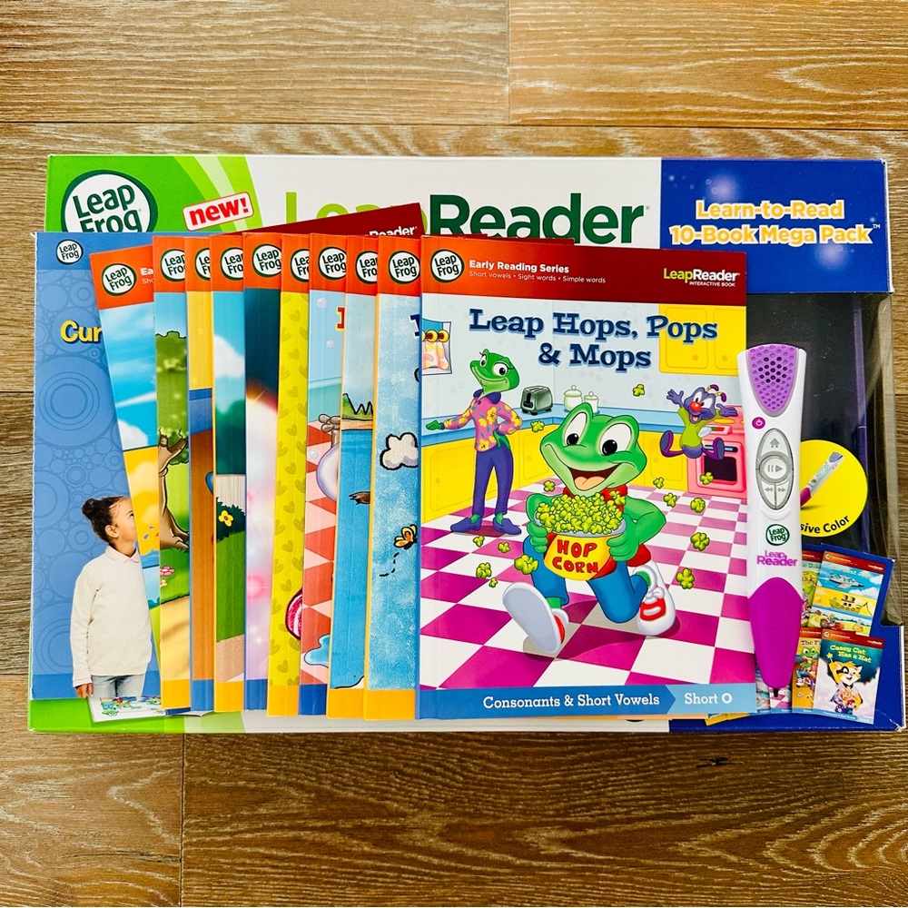LeapFrog LeapReader System Learn-to-Read 10 Book Mega Pack kids toddler reading